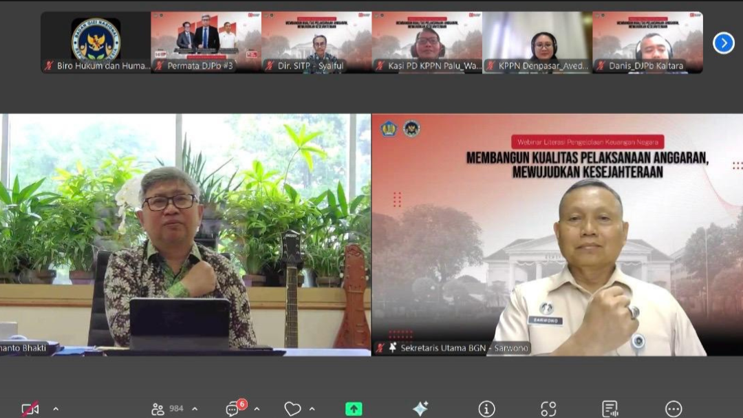 Tingkatkan Kualitas Anggaran, BGN Subulussalam dan Kemenkeu Selenggarakan Webinar Literasi Keuangan